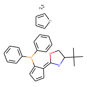 Kopen (R)-4-tert-Butyl-2-[(SP)-2-(diphenylphosphino)ferrocenyl]-2-oxazoline